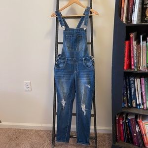 Women’s denim overalls